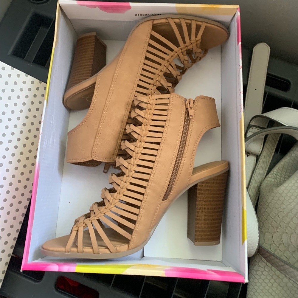 Open toe heels